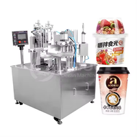 Machine automatique à remplir et sceller les bacs à crème glacée à 4 voies et 6 voies pour faire de la compote de pommes et de la confiture de pommes