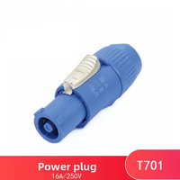 Connecteur d'alimentation scénique verrouillable T701 T702 T703 T704, prise et fiche d'alimentation 16A 250V AC pour équipement audio et éclairage de scène