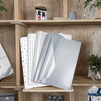 Emballage cadeau kraft blanc personnalisé, papier de soie avec finition métallique dorée, emballage personnalisé de qualité supérieure pour cadres photo