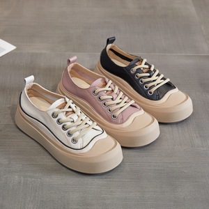 Shell Head White <b>Sneakers</b> for Women - Genuine <b>Leather</b> Retro Flat Shoes for Women - 2026 New Style - Versatile Large Head Design - Product Image 4