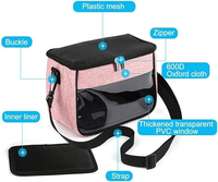 Sac de transport pour animaux de compagnie de luxe, respirant, en polyester, avec fermeture éclair, pour petits animaux, avec bretelles pour chiens et chats
