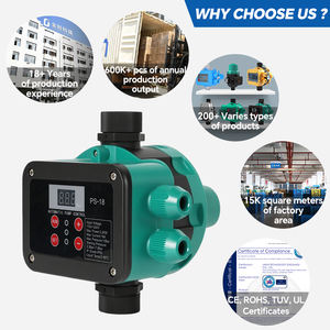 Venta al por mayor interruptor de presión de bomba de agua automático electrónico inteligente Soyue 110-240V plástico IP65 para bomba de chorro - Product Image 3