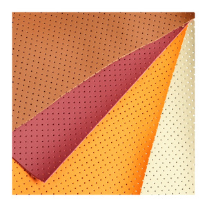 Tissu en <span class=keywords><strong>cuir</strong></span> microfibre perforé, <span class=keywords><strong>cuir</strong></span> synthétique respirant <span class=keywords><strong>pour</strong></span> sièges de voiture, matériaux d'intérieur automobile - Product Image 1