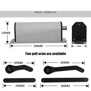 Apriporta Automatico a Battente Laterale Impermeabile in Metallo a 90 Gradi con Braccio di Trazione Elettrico - Product Image 4