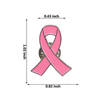 Broche personnalisable : Créez votre propre épinglette gravée en métal, émail souple ou dur, ruban rose de sensibilisation au cancer du sein