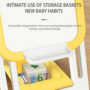 لوحة رسم مغناطيسية متعددة الوظائف قابلة للتعديل للأطفال طاولة وكرسي لمرحلة ما قبل المدرسة ألعاب رسم ممتعة - Product Image 3