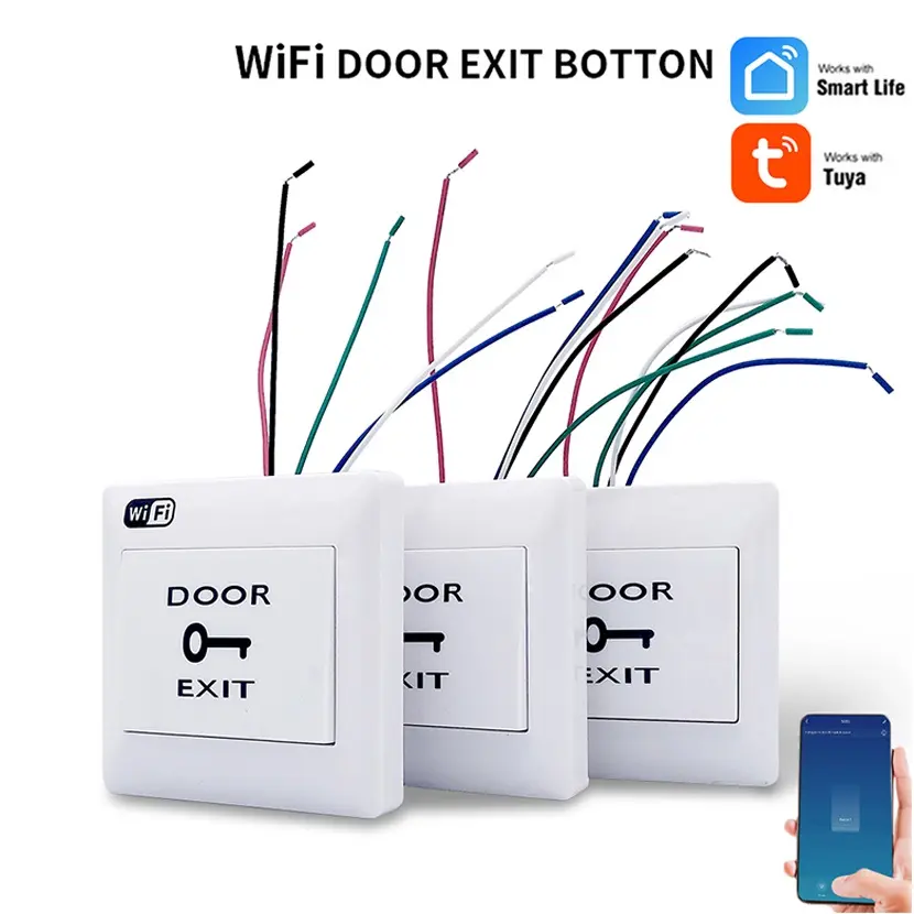Sonoff — commutateur intelligent Wifi Tuya, 3V DC, pour sortie de porte, bouton poussoir, pour système de contrôle d'accès, application Smart Life, télécommande
