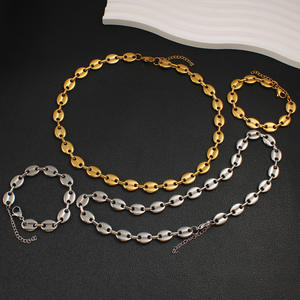 Bijoux tendance en <span class=keywords><strong>plaqué</strong></span> <span class=keywords><strong>or</strong></span> 18 carats Bracelet en acier inoxydable 6mm 8mm 9mm <span class=keywords><strong>Graine</strong></span> <span class=keywords><strong>de</strong></span> <span class=keywords><strong>café</strong></span> Bracelet <span class=keywords><strong>de</strong></span> <span class=keywords><strong>café</strong></span> Bracelet <span class=keywords><strong>de</strong></span> chaîne à maillons <span class=keywords><strong>de</strong></span> haricot - Product Image 5