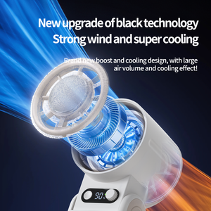 Hxtc88 Nuevo Ventilador Plegable Portátil de Mano con Refrigeración por Aire, Recargable por USB, 6000mAh, con Función de Refrigeración y Cordón - Product Image 5