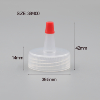 38/400 Bouchon compte-gouttes en plastique à col court Bouchon de pressage supérieur rouge Bouchon de bouteille de ketchup Bouchon de bouteille de bec de colle Couvercle de bouteille