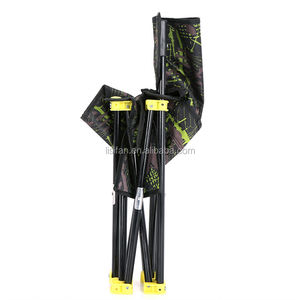 Chaise d'extérieur pliable de Camping avec cadre en acier, Support arrière, <span class=keywords><strong>Quad</strong></span>, Portable, pour plein air - Product Image 4