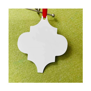 Handysub-ornamento de Navidad de Metal blanco, en forma de árabe, sublimación, en blanco - Product Image 2