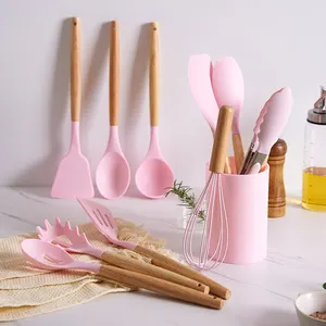 New Innovation High Quality Food Grade Soft 12 Sets Silicone Cooking Tools For Kitchen