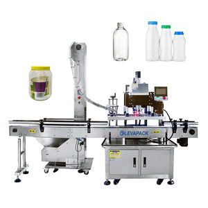 Tampa De Elevação Automática Garrafa De Plástico Cabeça Dupla Máquina Tampando De Quatro Rodas - Product Image 2