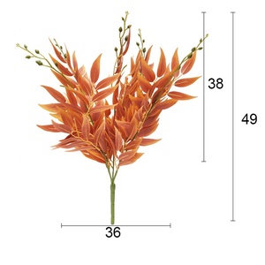 QSLH-ALE814 Fleur De Soie De Décoration de Feuille De <span class=keywords><strong>Saule</strong></span> Branche Artificielle <span class=keywords><strong>Feuilles</strong></span> De <span class=keywords><strong>Saule</strong></span> - Product Image 4