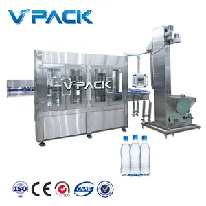 Máquina de producción de llenado de plantas, línea de producción de agua potable Mineral puro