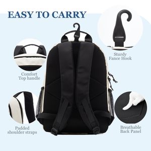 Sac de sport durable pour hommes, idéal pour le tennis, le pickleball, le badminton, sac à dos pour raquettes de tennis, sac à raquettes double pour le sport - Product Image 6