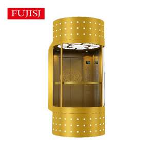 <span class=keywords><strong>Ascenseur</strong></span> panoramique en verre avec cabine luxueuse, <span class=keywords><strong>ascenseur</strong></span> d'hôtel pour <span class=keywords><strong>8</strong></span> <span class=keywords><strong>personnes</strong></span>, <span class=keywords><strong>ascenseur</strong></span> panoramique rond, sans engrenage, sol en PVC - Product Image 2