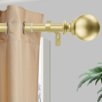 Tringle à rideau en métal de style européen Poignée en aluminium Embouts de rideau à usage domestique pour les occasions de mariage Numéro de modèle-Accessoire de qualité supérieure