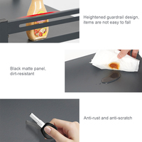 Étagère de rangement rétractable pour cuisine, style PYJ, vente chaude, étagère de rangement pour four à micro-ondes, étagère de rangement pour four à micro-ondes pliable