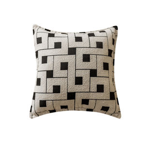 Escandinavo simple color blanco y negro tejido jacquard <span class=keywords><strong>almohada</strong></span> conjunto muestra habitación hotel hogar sofá cama <span class=keywords><strong>plana</strong></span> <span class=keywords><strong>cabeza</strong></span> cojín <span class=keywords><strong>almohada</strong></span> - Product Image 2