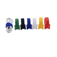 Sangles de transport double face colorées et réutilisables Attache-câble en nylon avec boucle à crochet Logo personnalisé Attache-câble avec boucle à crochet facile à emballer