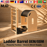 Baril d'escalier en bois d'érable MJD, machine de Pilates Reformer de qualité commerciale, idéale pour les salles de sport et les studios.