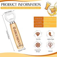 Ouvre-bouteilles de vin et de bière en acier inoxydable à sublimation personnalisée ouvre-bouteille à manche en bois pour l'Allemagne Caperdonich Narragansett