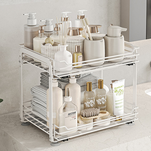 Portaspezie Multifunzionale da <span class=keywords><strong>Cucina</strong></span> a Due Livelli con Finitura Laccata, Resistente Supporto in Metallo per <span class=keywords><strong>Spezie</strong></span> e Coltelli da Tavolo - Product Image 5
