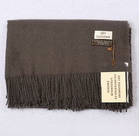Écharpe d'Hiver Ciel de Marque de Luxe Personnalisée, Épaisses et Chaudes à Pompons pour Femmes, Écharpe en Cachemire pour Femmes, Châles en Cachemire Élégants pour l'Hiver