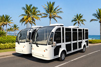 Autobús Turístico Eléctrico Ecológico de Lujo para 14 Pasajeros, Vehículo de Transporte para Recorridos Turísticos Urbanos Modernos