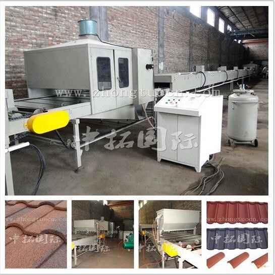 Color steel stone coated roofing tile making machine metal tile machine in China