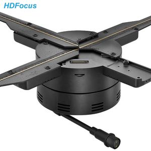 พัดลมโฆษณา LED 3 มิติ 4 ปีก ขนาด 1 เมตร อุปกรณ์แสดงผล 3 มิติเชิงพาณิชย์ รับผลิตแบบ OEM สำหรับการใช้งานในร่ม เช่น การศึกษา - Product Image 3