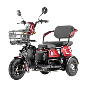 Vehículo Eléctrico de Tres Ruedas con Pedales para Adultos, Personas Mayores y Transporte Familiar, con Asientos Cómodos y una Cesta Trasera - Product Image 6