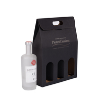 Recyclable Hot Sale Luxury Wine Bottle Packaging Gift Box Custom Logo Whisky Champagne Rigid Paper Box