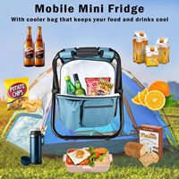 Mochila Nevera Plegable Aislada y Cómoda para Exteriores, Bolsa de Picnic, Silla para Camping y Pesca
