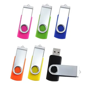 Custom logo USB flash drive 128GB 1GB 2GB 4GB 8GB 16GB 32GB 64GB memory stick pen drive swivel USB flash drive