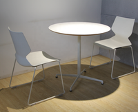 Table basse ronde en métal moderne, durable et écologique pour salon et hôtel