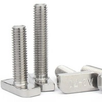 A2-70t Bolt A4-80 304 316 305 309S Stainless Steel Plain Finish Zinc T-Head Metric Thread