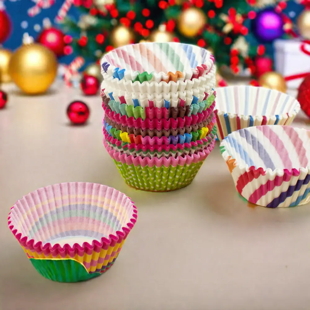 Muffin Mini Cupcake Papier Cupcake Liners Voor Bruiloft Kerstfeest