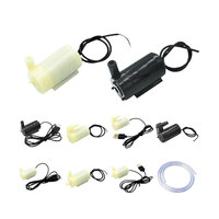Pompa air kecil 3V horizontal, pompa submersible kecil 3W, pompa air mancur vertikal mini 4.5V 5V 6V tersedia