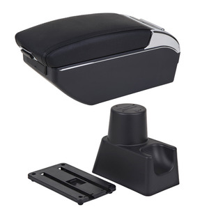 Boîte d'accoudoir Vtear ABS pour Renault <span class=keywords><strong>Duster</strong></span> 2010-2022 Porte-gobelet USB avec style de voiture élégant et accessoires de rangement intérieur - Product Image 1
