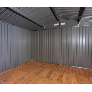 XXXL <strong>METAL</strong> TOOL <strong>SHED</strong> 10X12 Apex Roof <strong>Metal</strong> <strong>Sheds</strong> W/ Sliding Door &amp; <strong>Base</strong> Garden Storage <strong>Shed</strong> with Foundation - Product Image 6