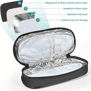 Insulin Pen <b>Cooler</b> Travel Case with TSA Approved Ice Packs Diabetic Medication Insulated Cooling Bag for Daily Life and Trips - Product Image 2
