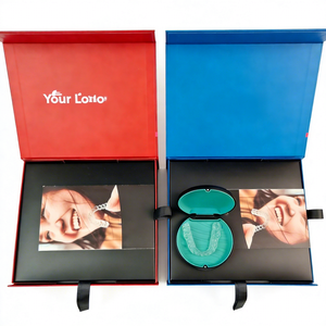 Boîtes d'emballage pour aligneurs rigides orthodontiques, logo personnalisé, boîtes magnétiques, cliniques dentaires, boîtes pour appareils dentaires, boîtes pour aligneurs dentaires - Product Image 1