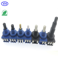 Potentiomètre à film carbone de haute qualité 16 mm B10K B20K B47K B470 B500K avec interrupteur variateur de ventilateur