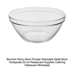 Bol à salade empilable en verre trempé Pompei Ø 23 cm Bormioli Rocco - Product Image 2