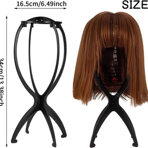 Đầy Màu Sắc <span class=keywords><strong>Ajustable</strong></span> Tóc Giả Đứng Nhựa Hat Hiển Thị Tóc Giả Đầu Chủ Sở Hữu 17X36Cm Mannequin Đầu/Đứng Di Động Gấp Tóc Giả Đứng - Product Image 3