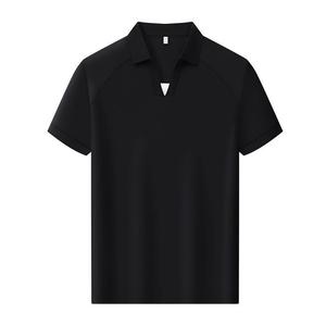 เสื้อโปโลแบบกำหนดเอง ผ้าไนลอน สีพื้น แขนสั้น สำหรับใส่ทำงานหรือใช้ในชีวิตประจำวัน สีดำ สีขาว สีกรมท่า สีเทาเหล็ก สีแอพริคอตอ่อน - Product Image 1