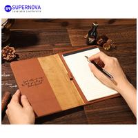 Portefeuille en cuir PU personnalisable au laser, de haute qualité, format A5, organiseur en similicuir